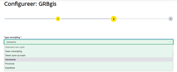 Configureren van GRBgis in Geopunt (stap 2)