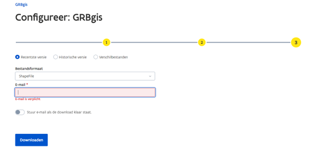 Configureren van GRBgis in Geopunt (stap 3)