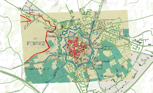 Gegeorefereerde kaart in QGIS zonder zwarte rand