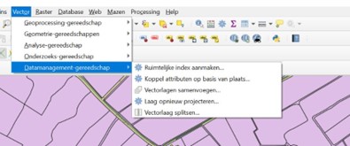 Vector-lagen samenvoegen in QGIS