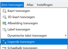 Een legenda toevoegen in de afdruklay-out van QGIS