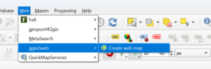 Maak een webkaart aan in QGIS via gqis2web