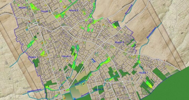 Kaart gemaakt met QGIS