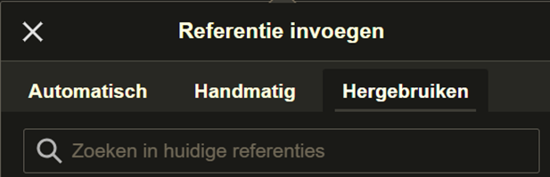 Screenshot van Wikipedia die toont hoe je een referentie of bron kan toevoegen.