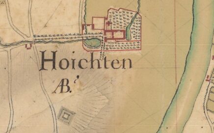 Stukje van een oude Villaretkaart waarop 'Hoichten AB' staat
