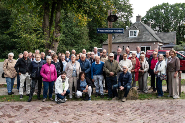 Groepsfoto van erfgoedvereniging Amalia van Solms Baarle Hertog